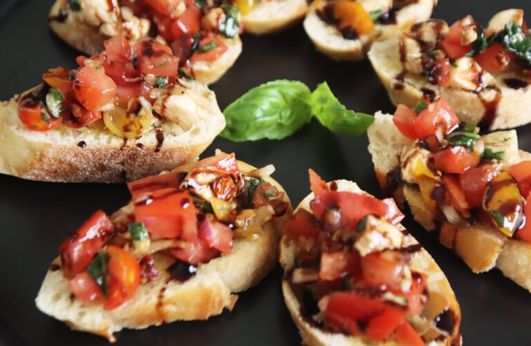 Balsamic Bruschetta with Mozzarella
